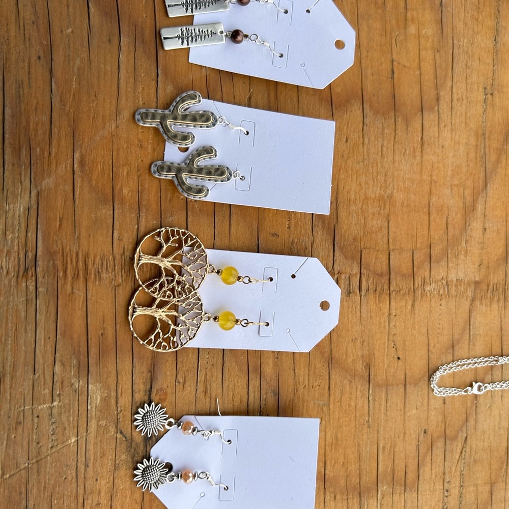 Set of Four Unique Earrings